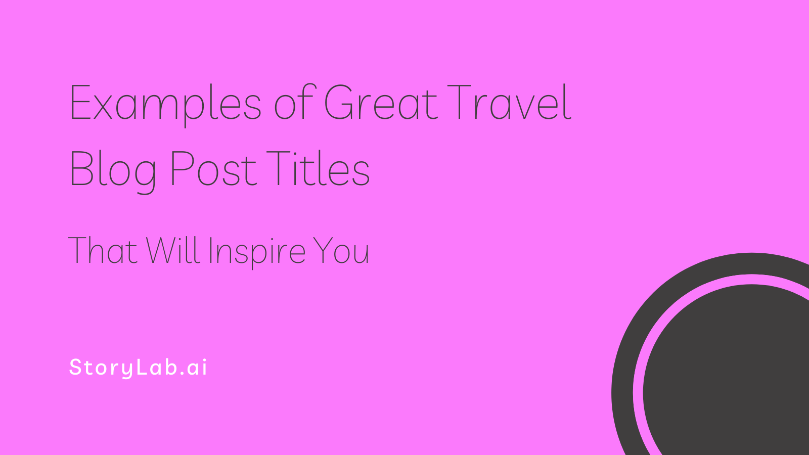 travel blog title examples