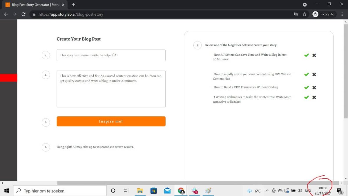 AI Blog Content Generator (Titles, Intros, Outlines) [Start for Free]