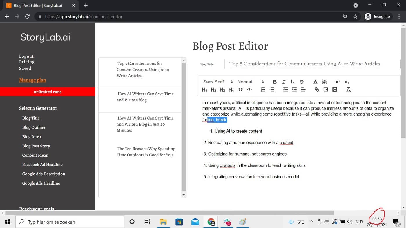 AI Article Writer: Write an Article in Under 15 Minutes