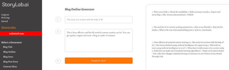 Blog Content Generators. Powered by AI [Start for Free]