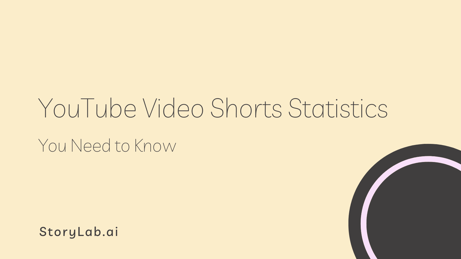 YouTube Video Shorts Statistics You Need to Know