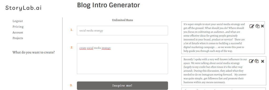 YouTube description generator tool