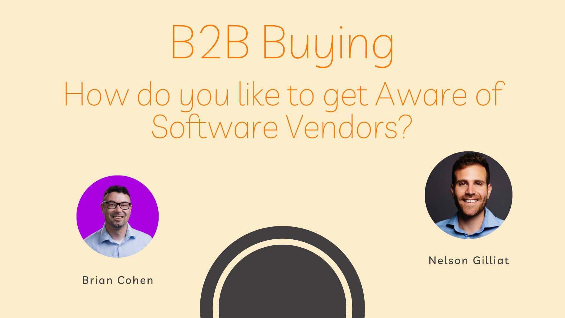 B2B Buying Process - How do you like to get Aware of Software Vendors?