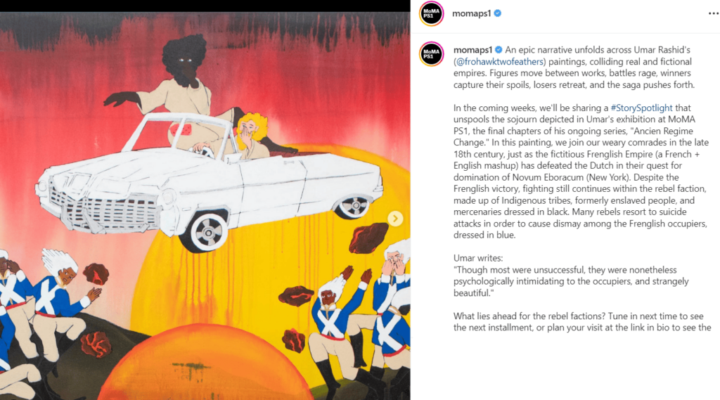 Voorbeelden van non-profit Instagram-posts - MoMa