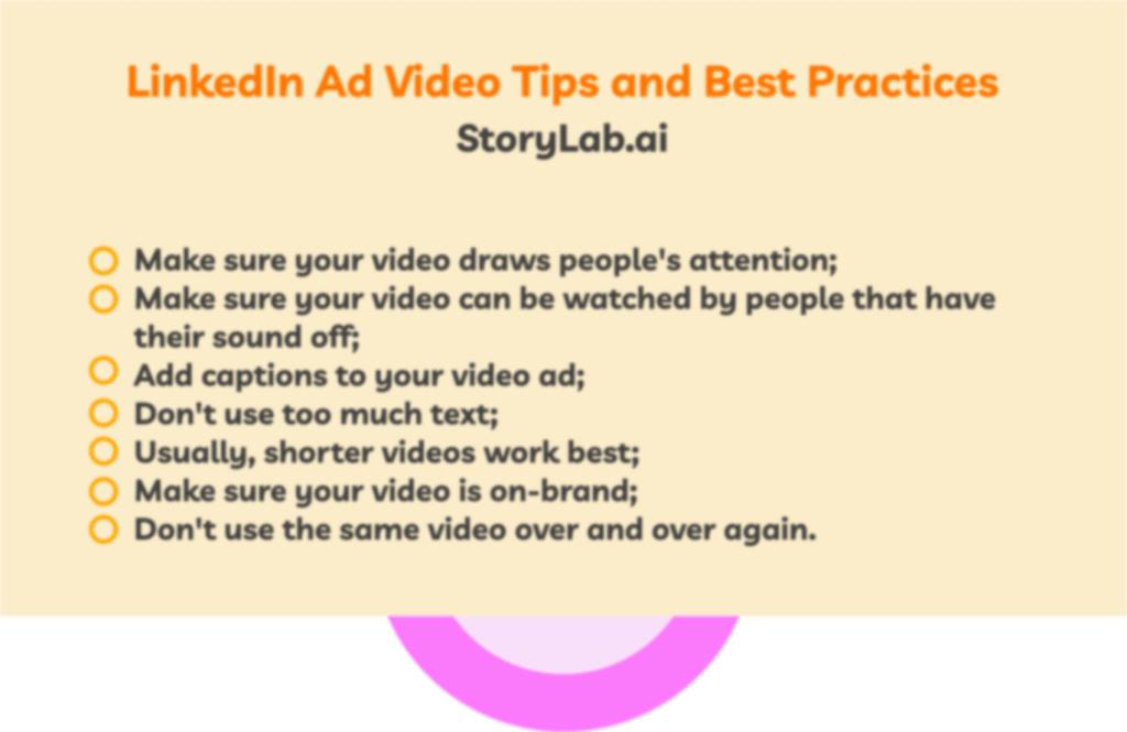 LinkedIn Ad Video Tips and Best Practices