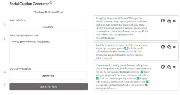 Instagram Caption Generator - Powered By AI [Start For Free]