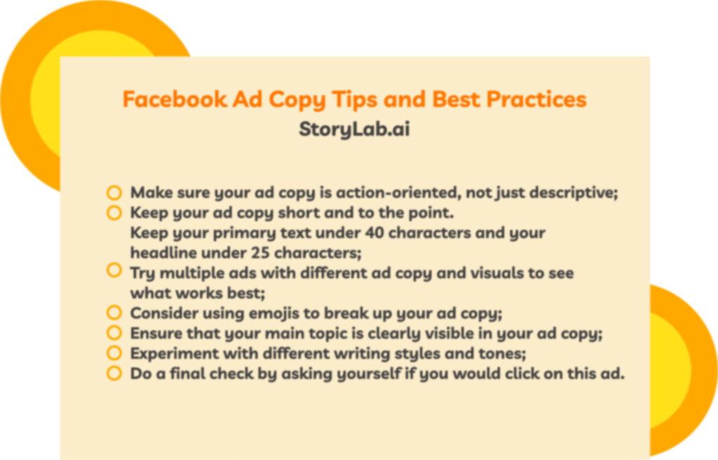 Facebook Ad Copy Tips and Best Practices
