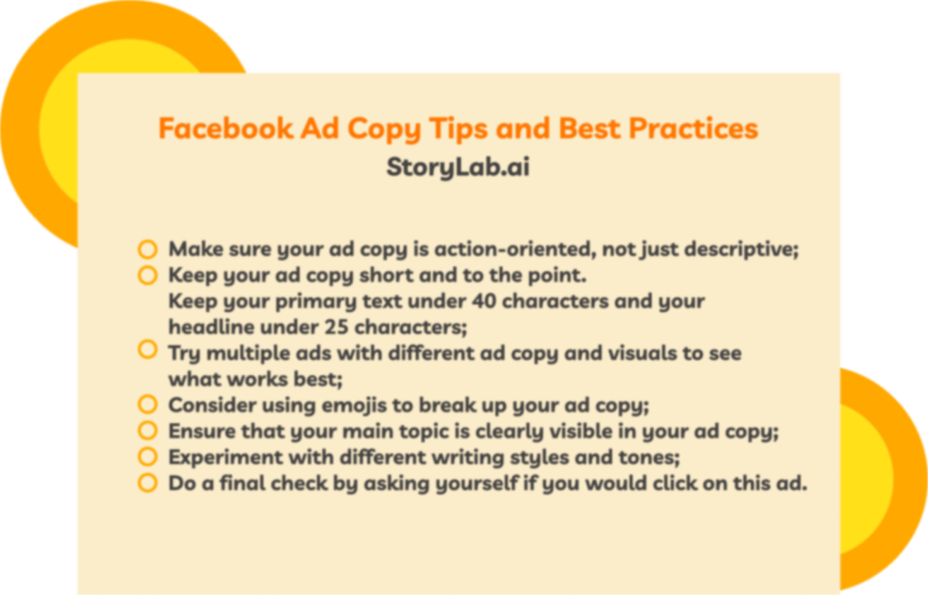 Suggerimenti e best practice per la copia degli annunci di Facebook