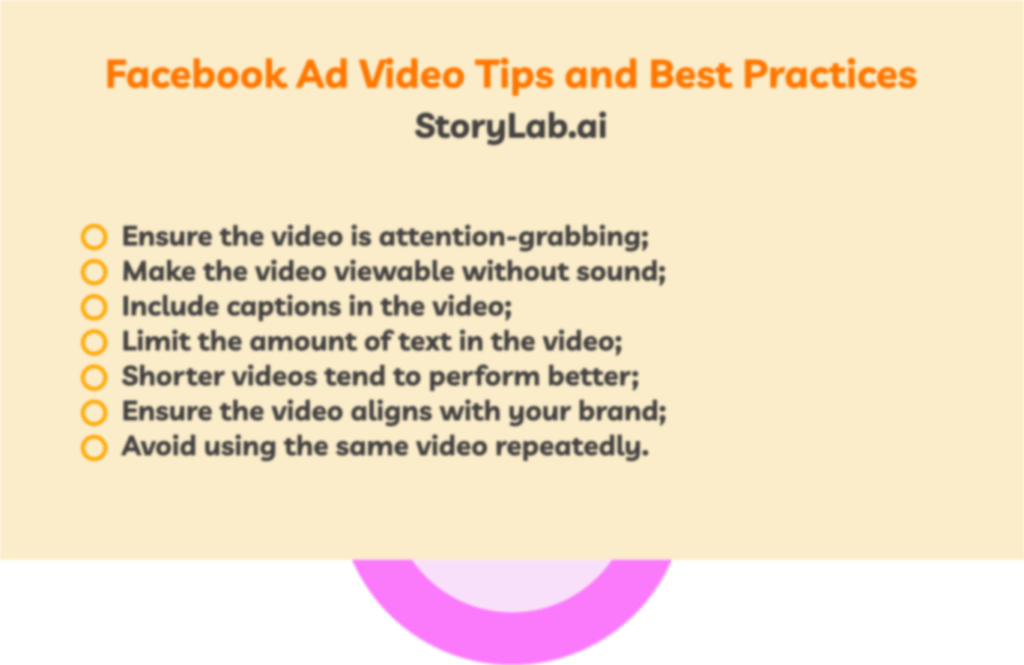 Facebook Ad Video Tips and Best Practices