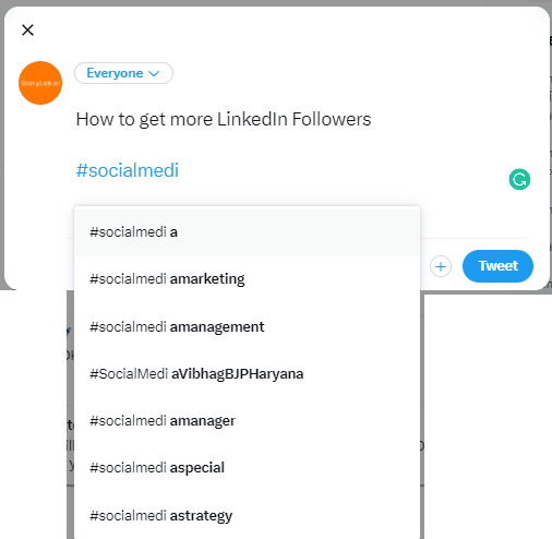 Twitter helping you to find the right hashtags