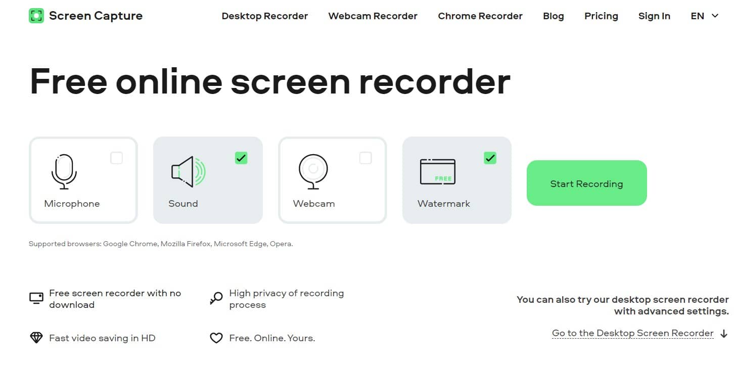 Best Online Screen Recorder Tools - ScreenCapture