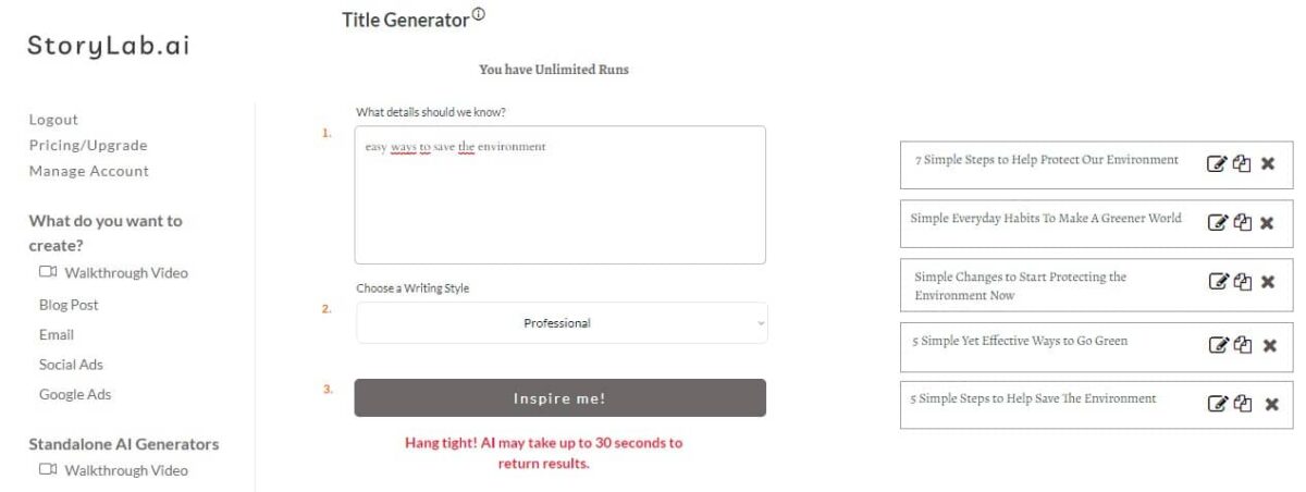 Examples of Environmental Blog Post Titles That Will Inspire You