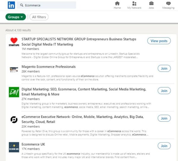 Top E-Commerce LinkedIn Groups [+ How to Find Groups]