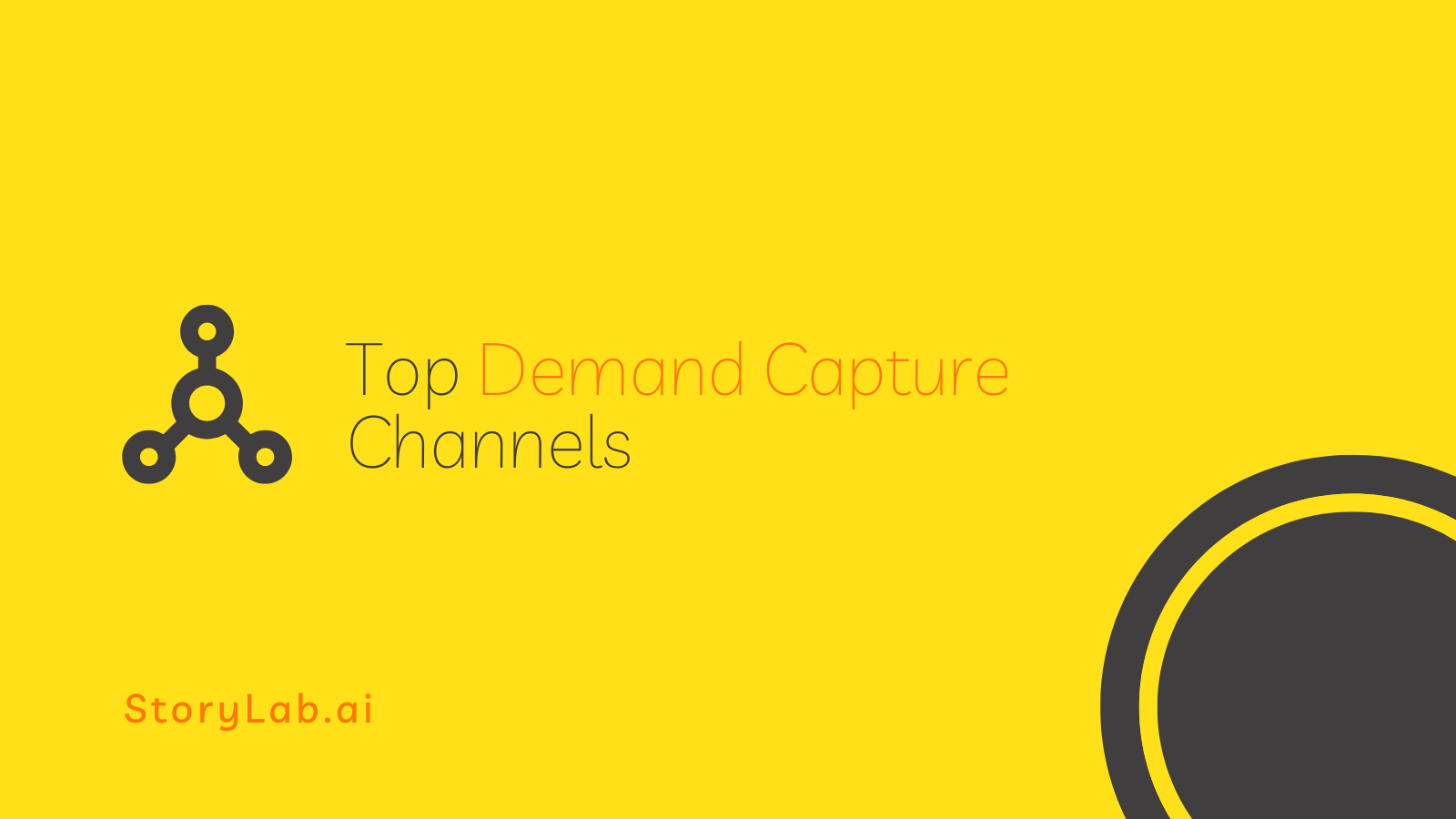 Top Demand Capture Channels Demand Generation