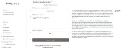 AI Social Media Content Idea Generator [Start For Free]