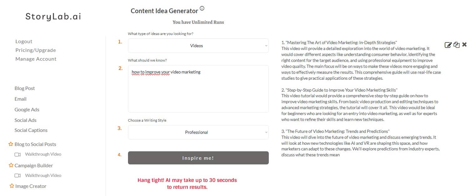 AI YouTube Video Idea Generator [Start for Free]