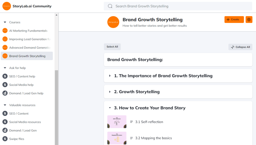 Brand Growth Storytelling Course Preview