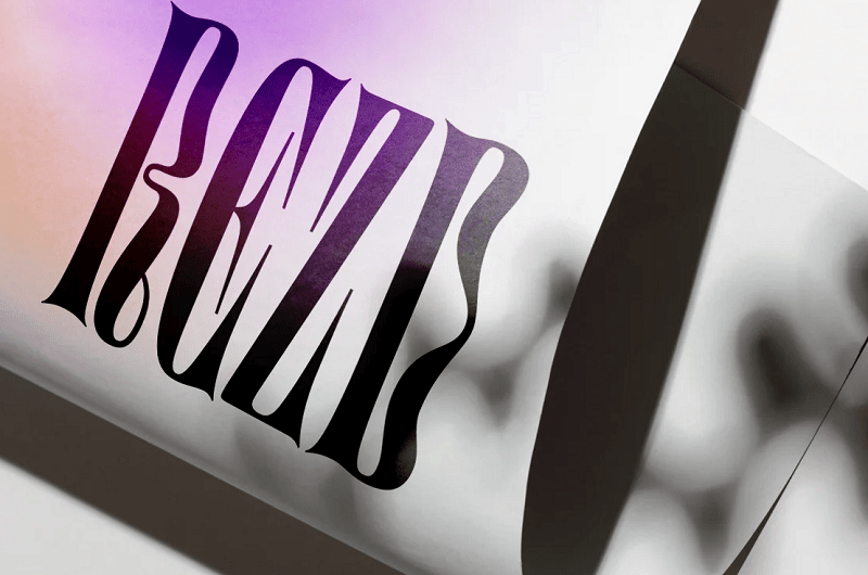 Graphic Design Trends Example - Bold Fonts and Experimental Typography