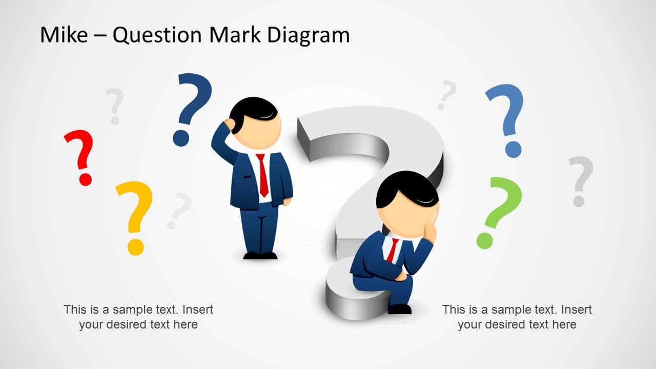 Designing the Q&A Slide example question mark diagram