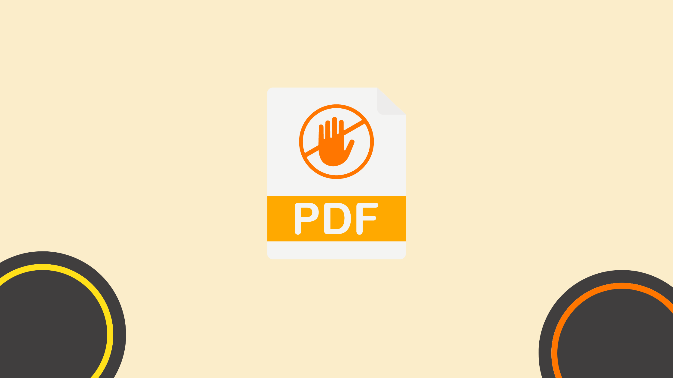 Diferentes niveles de restricciones de PDF