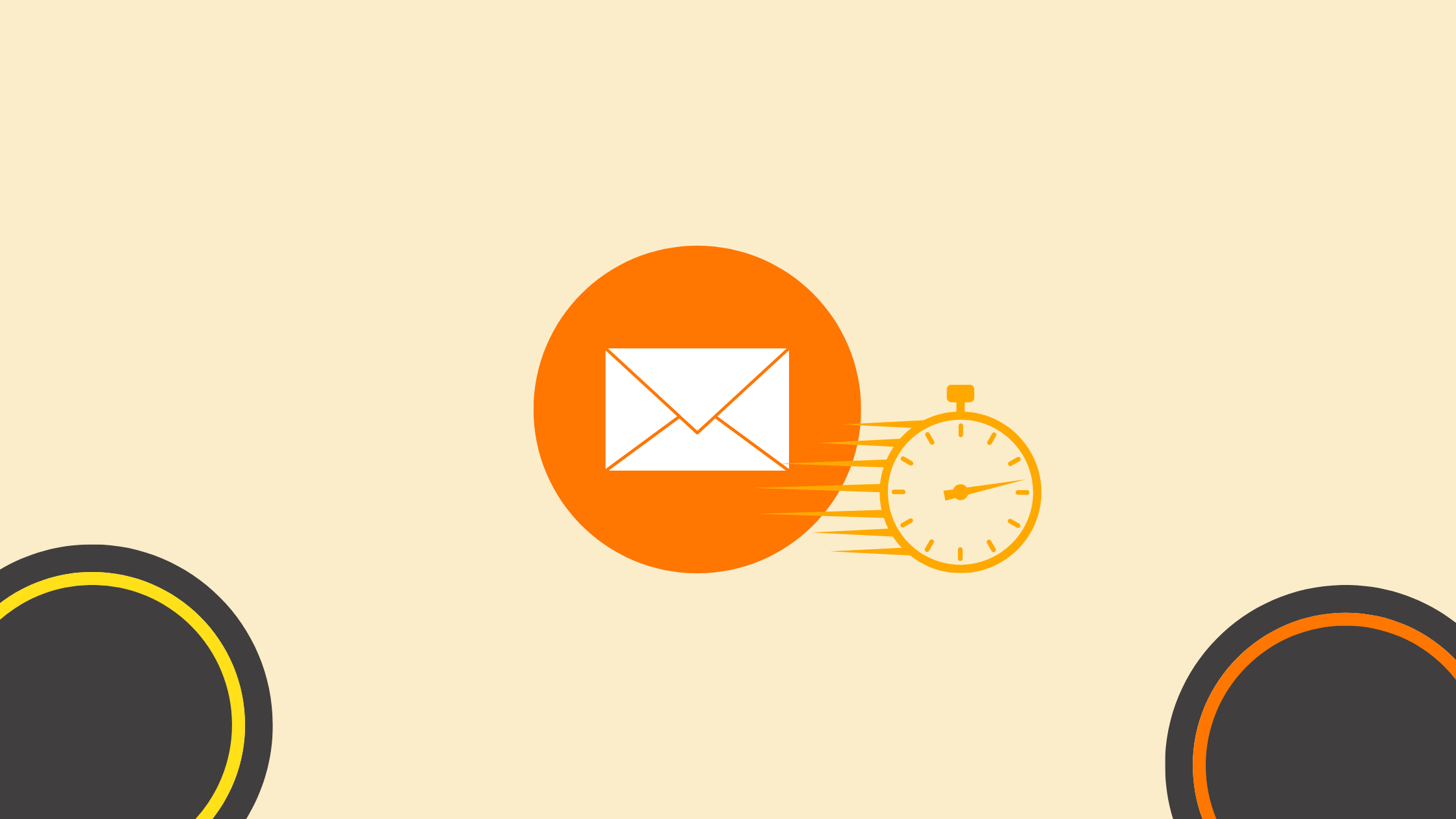 O tempo é tudo – quando clicar em Enviar e-mail