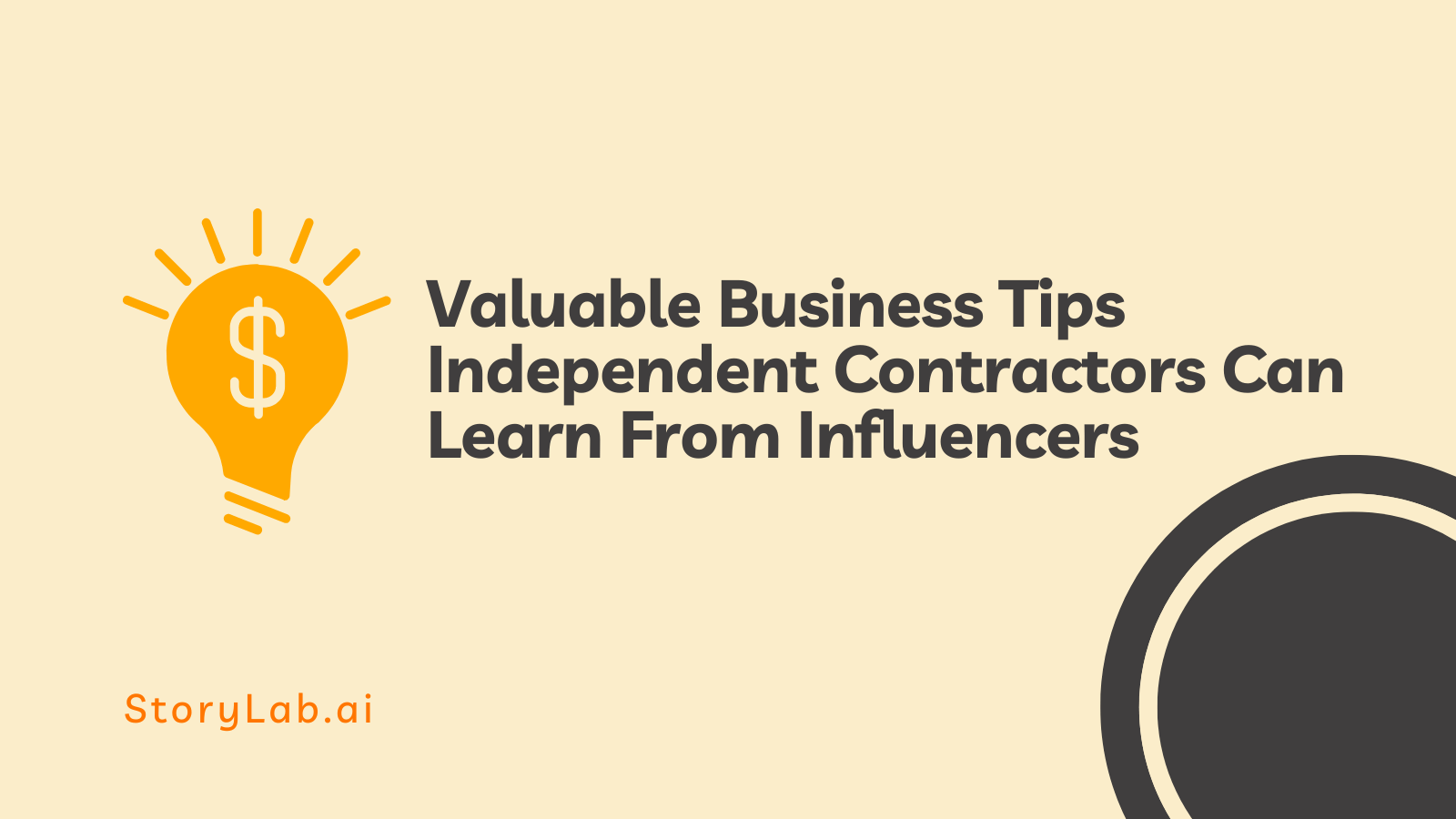 Waardevolle zakelijke tips Onafhankelijke contractanten kunnen leren van beïnvloeders