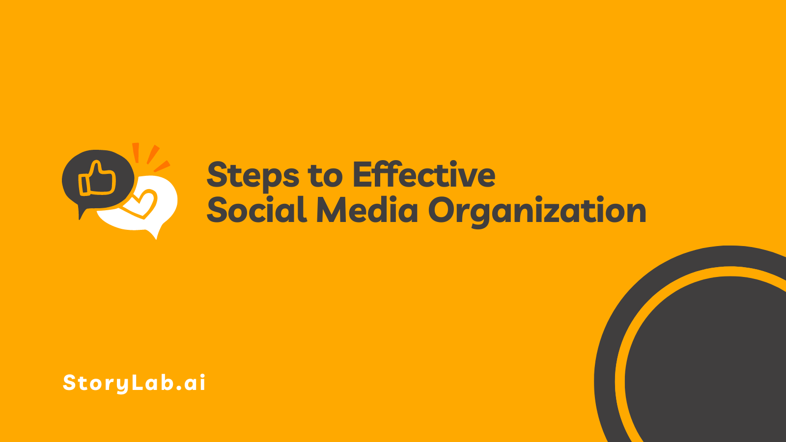 Steps to Effective Social Media Organization