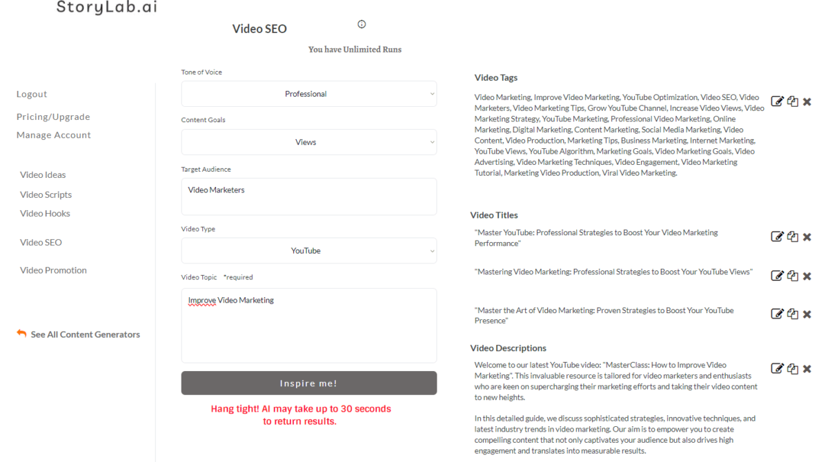 AI YouTube Tags Generator Optimize YT Videos Start For Free 