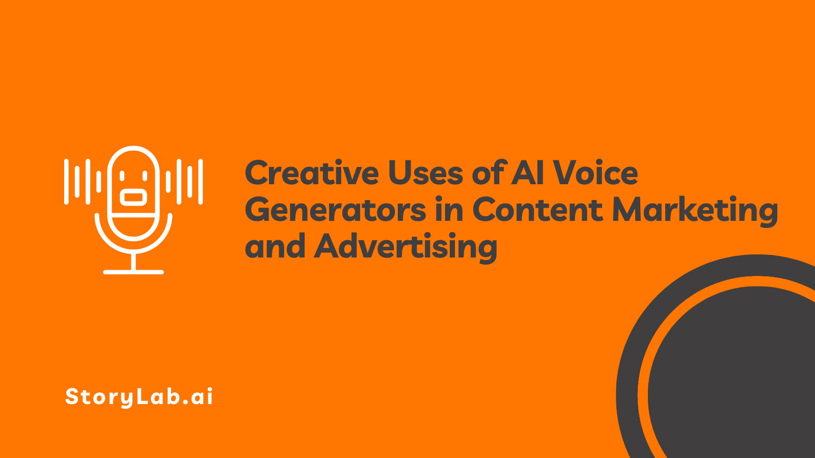 Creative Uses of AI Voice Generators in Content Marketing and Advertising