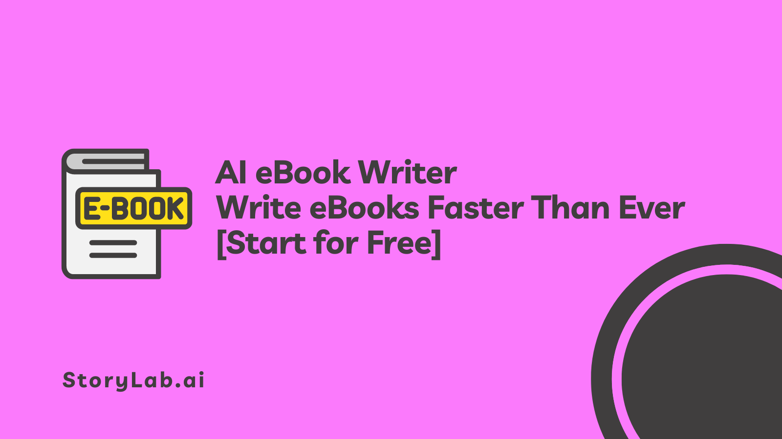 AI eBook Writer - Write eBooks Faster Than Ever [Start for Free]