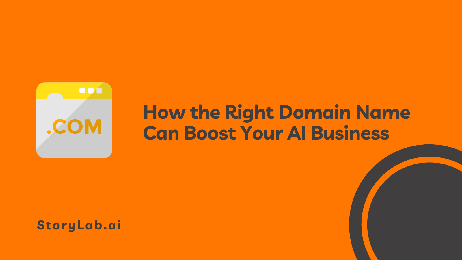 How the Right Domain Name Can Boost Your AI Business