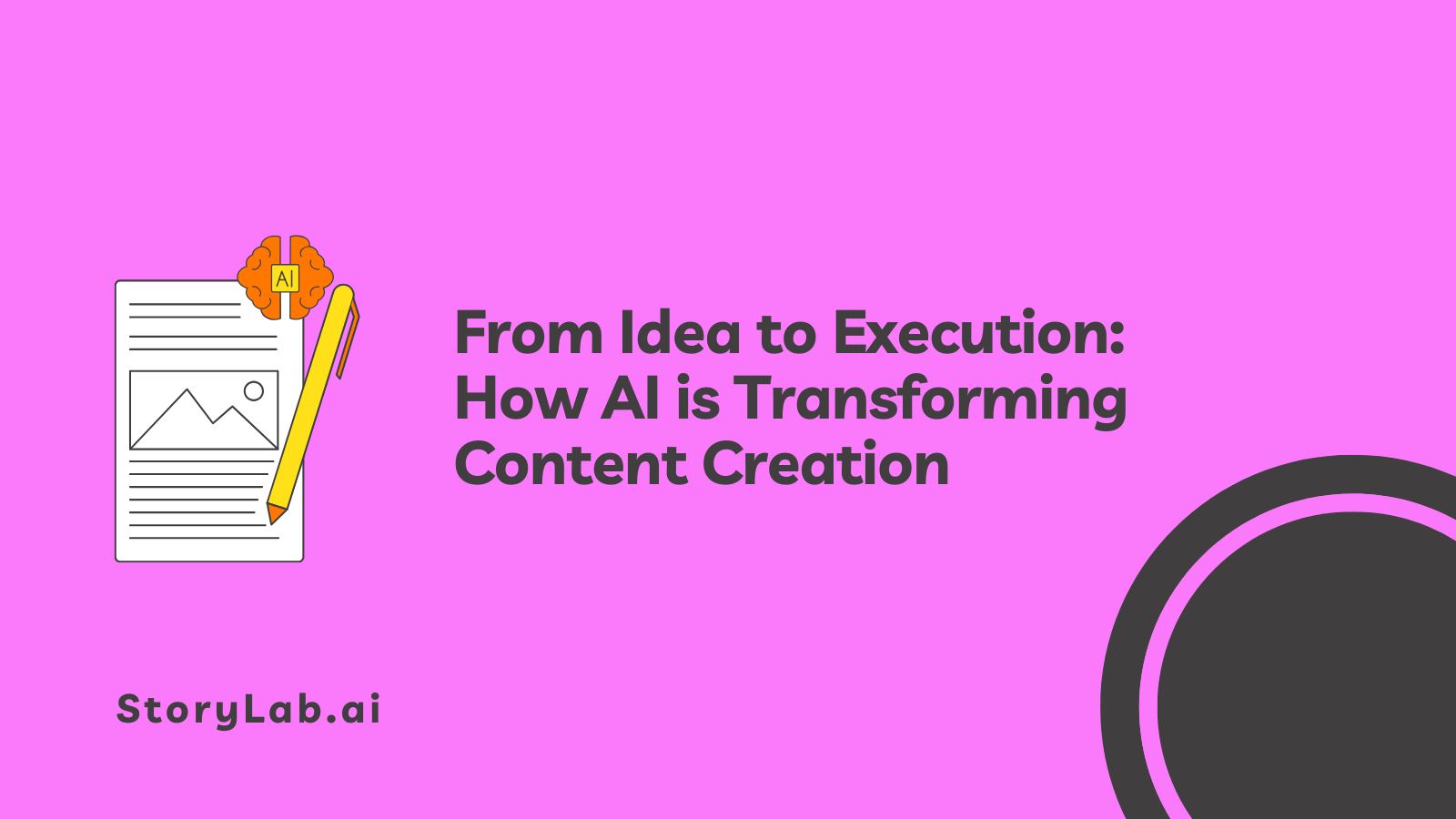 From Idea to Execution How AI is Transforming Content Creation