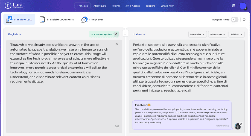 Lara Translate Context-Aware Translation for Multilingual Marketing