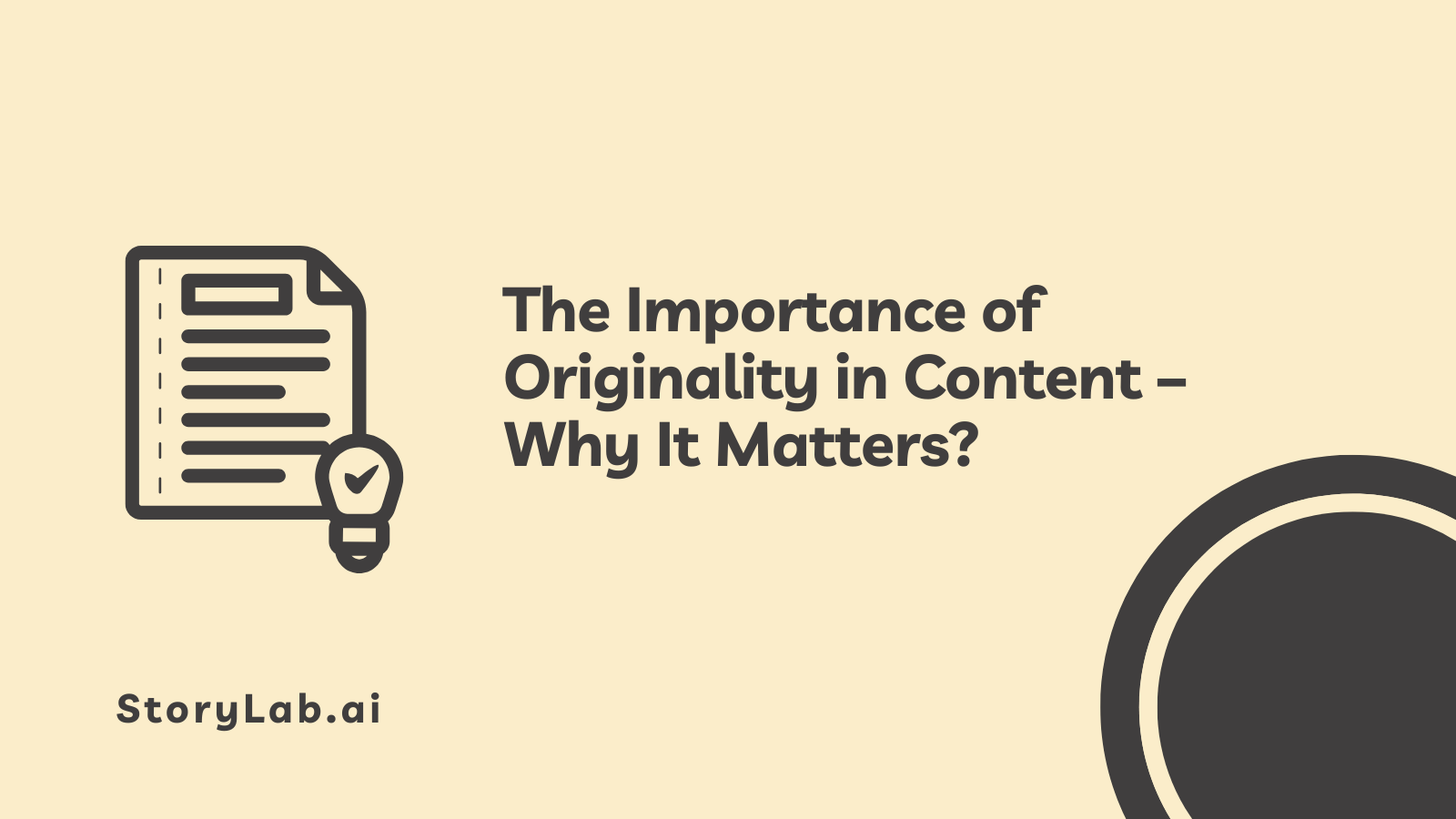 The Importance of Originality in Content – Why It Matters