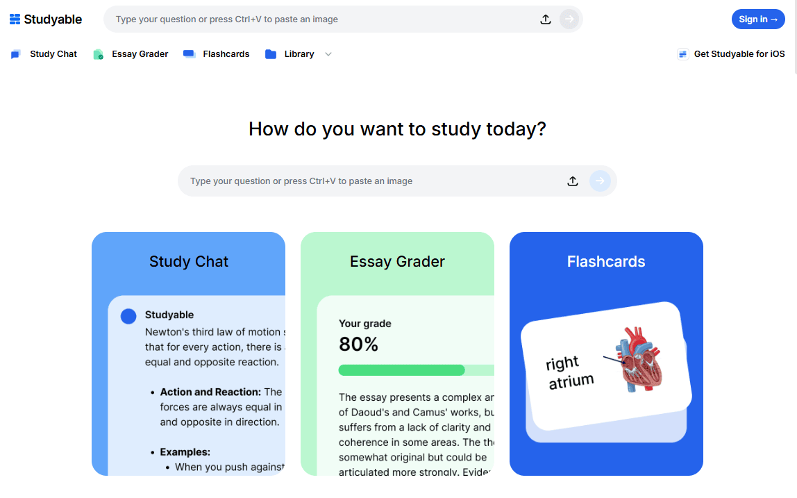 Free Study Tools - Studyable