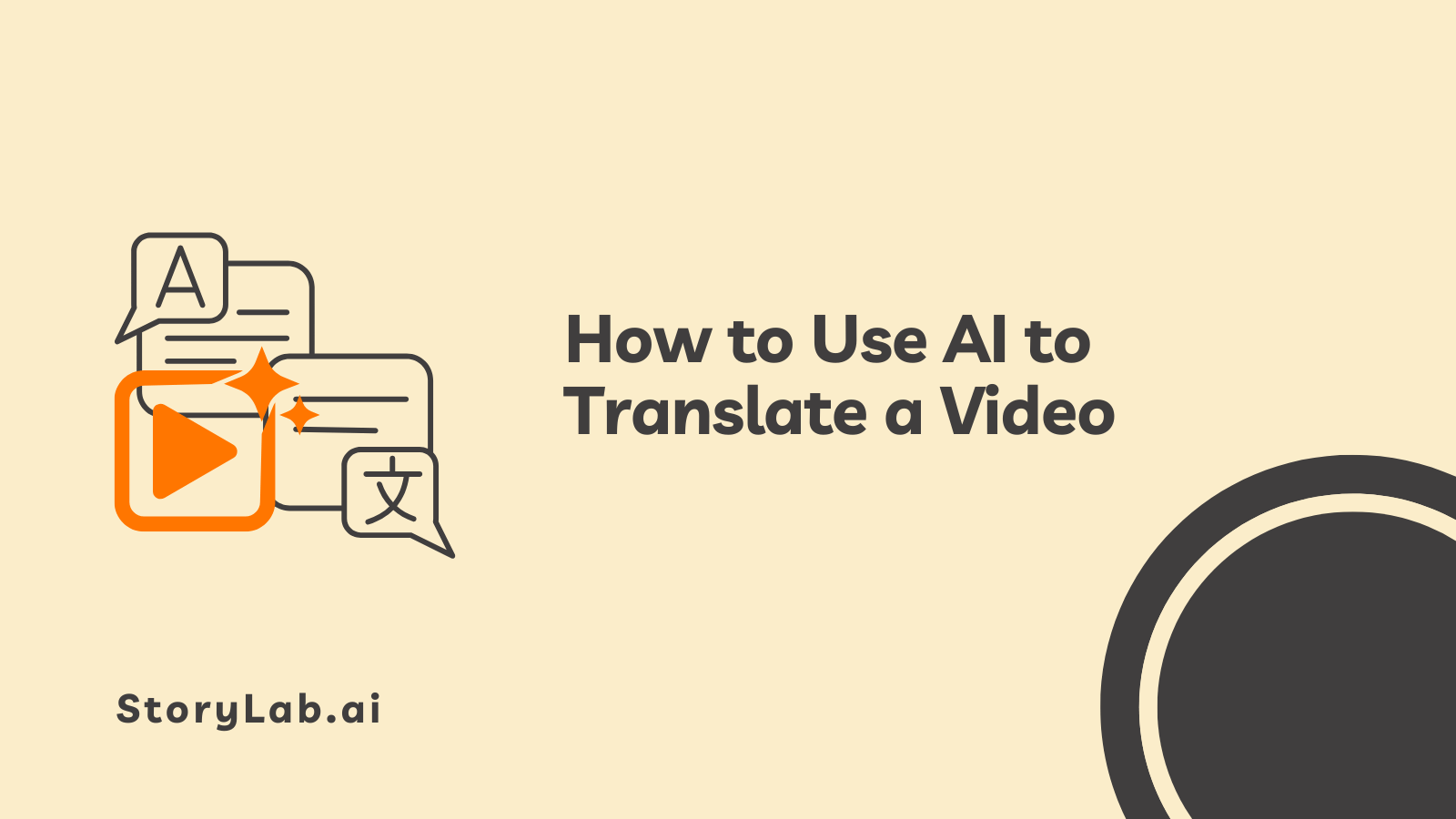 Use AI to Translate a Video
