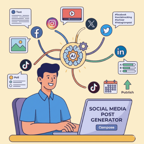 Gerador de posts para redes sociais com IA: Crie posts para qualquer plataforma. Comece grátis. Gerador de posts para redes sociais com IA: Crie posts para qualquer plataforma. Comece grátis.