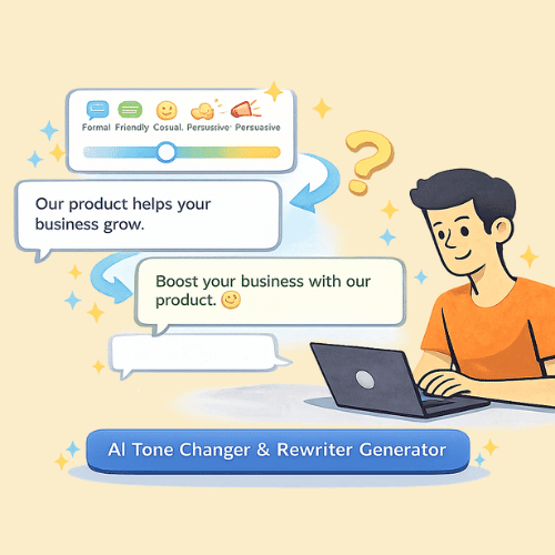 AI Tone Changer - Content Tone Rewriter Generator Start for Free