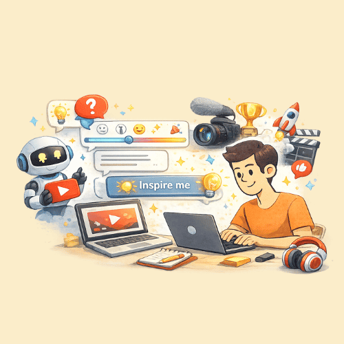 AI YouTube Video Idea Generator – Get 10 Ideas Fast Start for Free AI YouTube Video Idea Generator - Get 10 Ideas Fast Start for Free