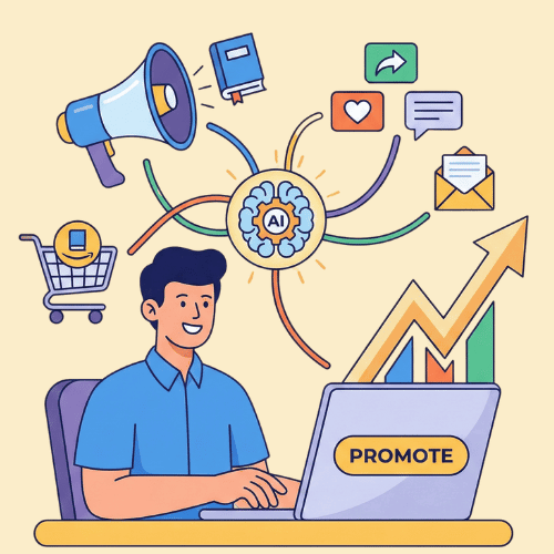 AI-generator voor e-bookpromotie, e-mails, sociale media-berichten en advertenties. Begin gratis!