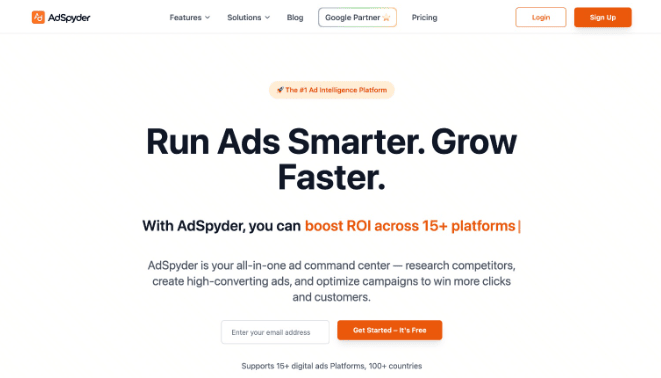 Best Ad Spy Tools - AdSpyder