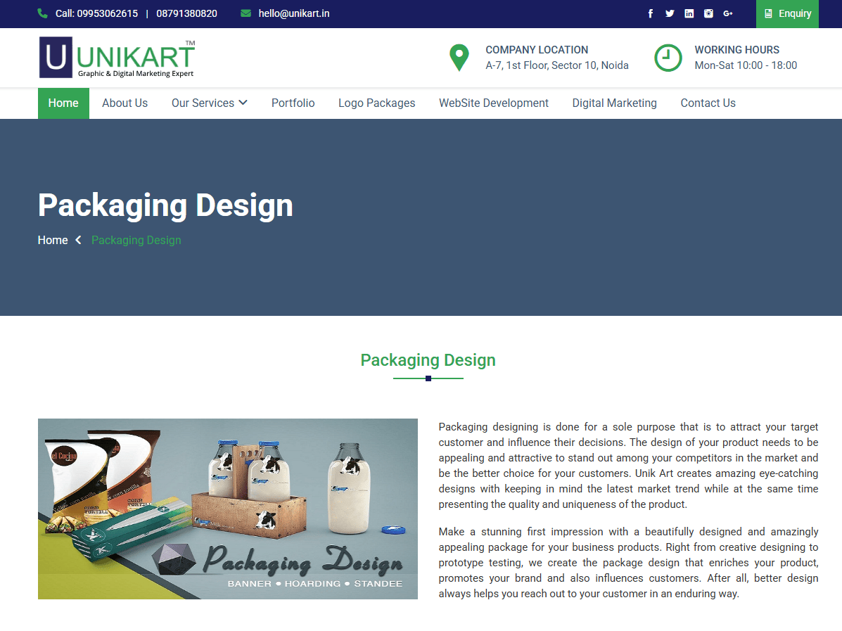Top Packaging Design Agencies In Noida - Unik Art