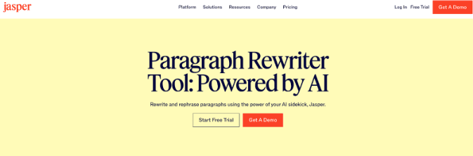 Best AI Writing and Rewriting Tools - Jasper AI