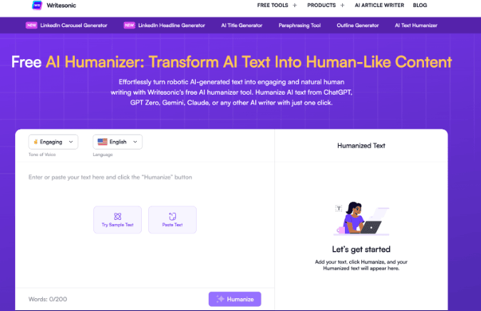 Best AI Writing and Rewriting Tools - Writesonic AI