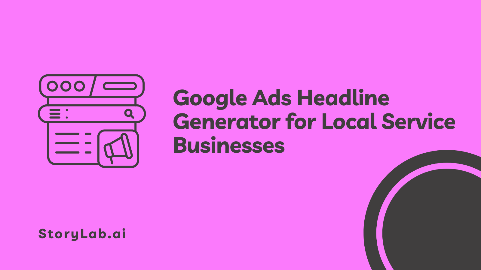 Generador de titulares de anuncios de Google para empresas de servicios locales