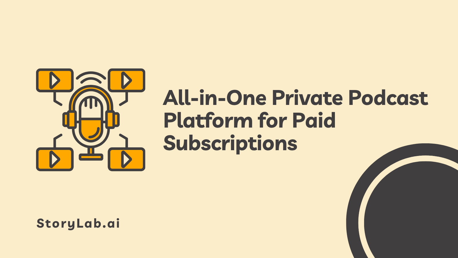 Plataforma privada de podcasts para assinantes pagos