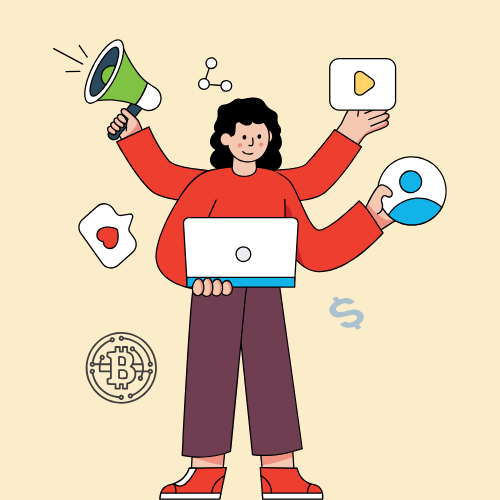 Crypto Instagram Posts Examples for Education Trust and Growth