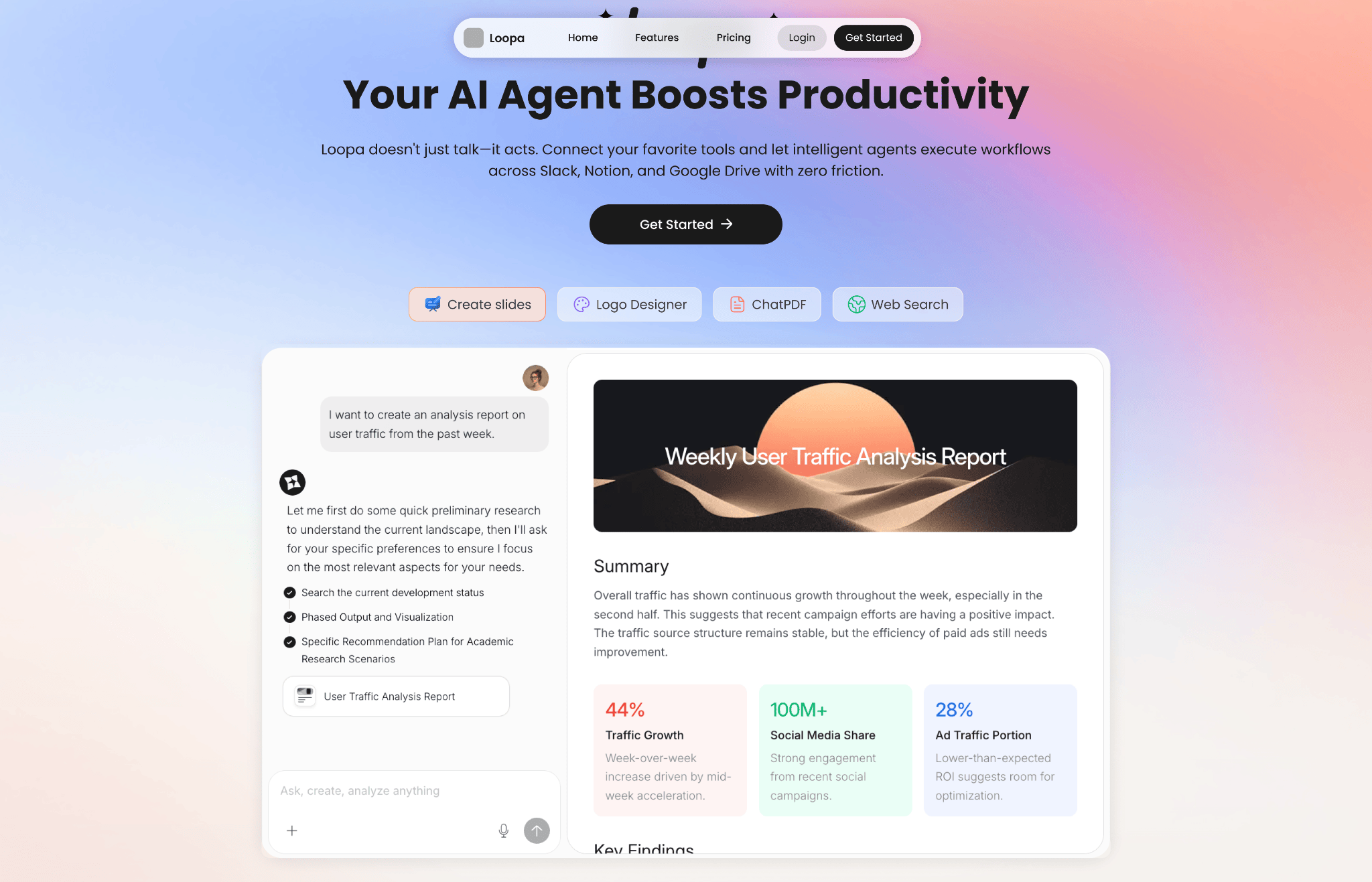 Key Features What Can Loopa Do for You Key Features What Can Loopa Do for You