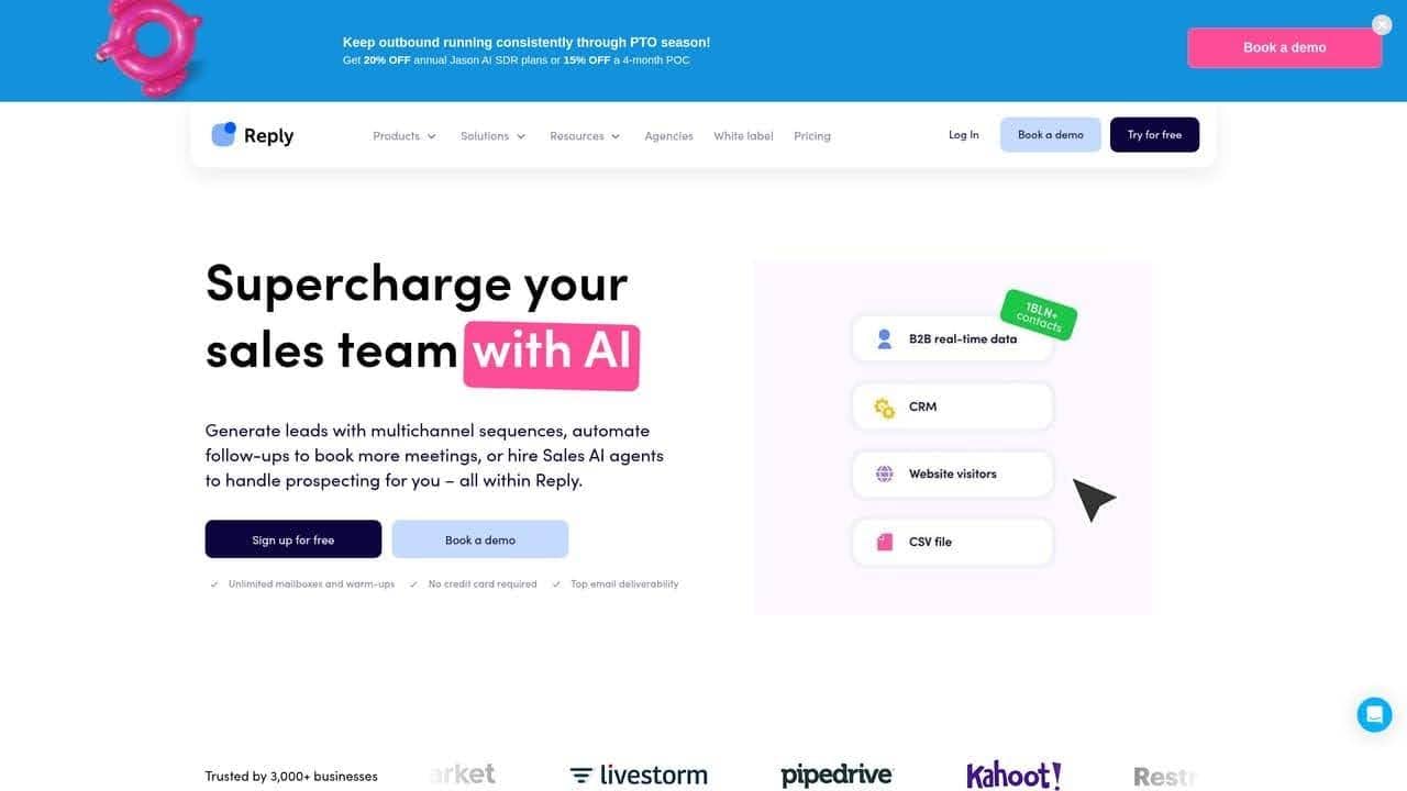 Best GDPR compliant prospecting tools Reply io