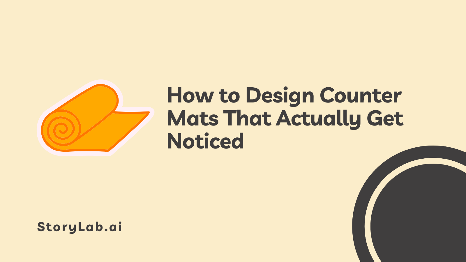 How to Design Counter Mats That Actually Get Noticed
